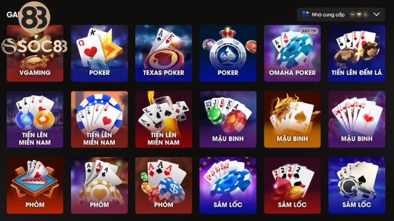 Bet thủ muốn tìm về các trò chơi dân gian quen thuộc đừng quen ghé sảnh game bài Soc88